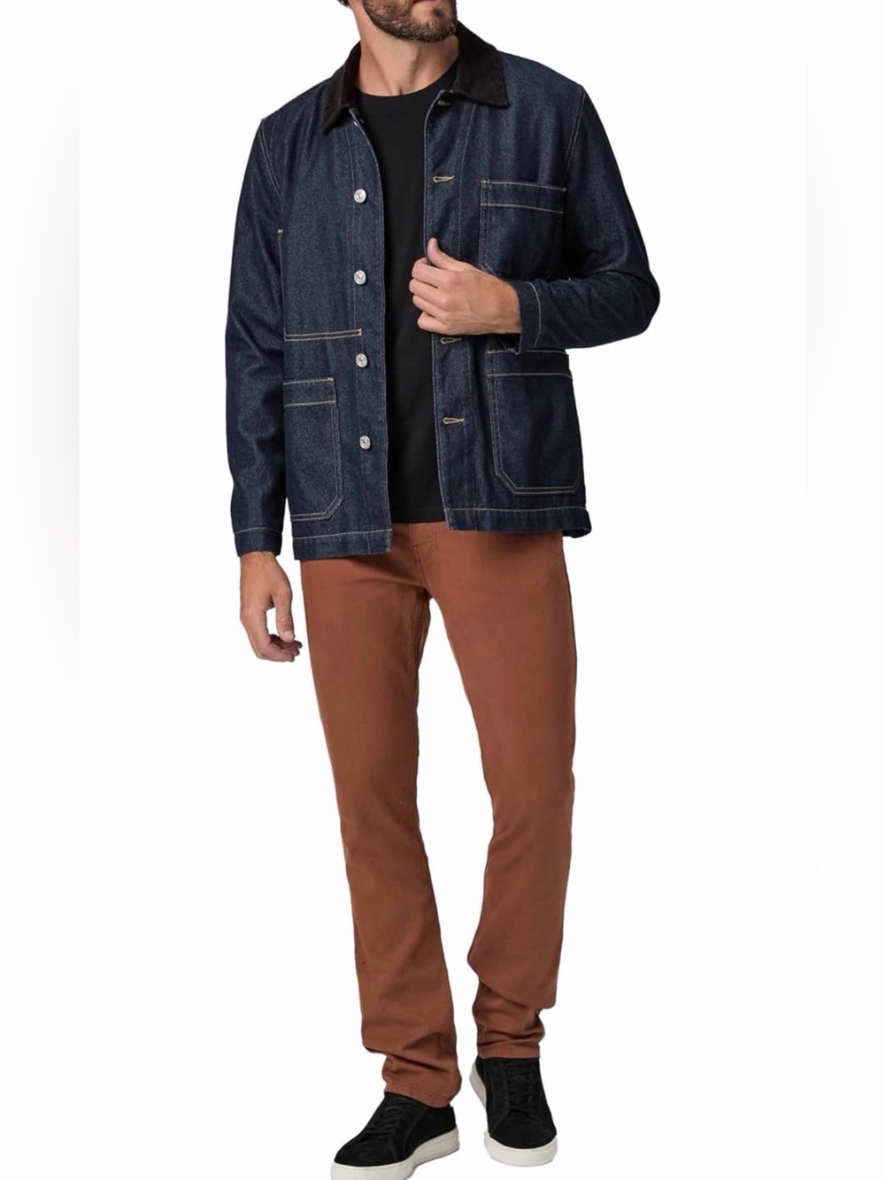 NWT-PAIGE Men's Federal Transcend Slim Straight Jeans 31X33.5L